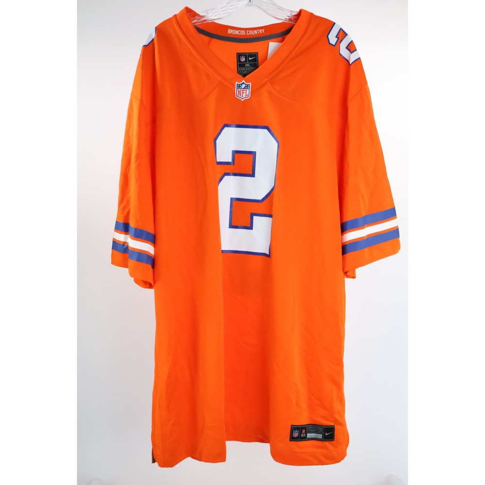Nike NFL Denver Broncos Orange 3XL Jersey Surtain II #2 NEW Read